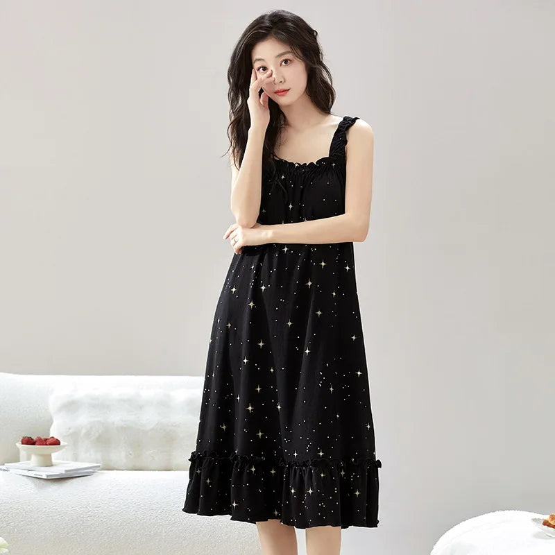 Sexy Sleeveless Nightdress – Comfortable & Stylish Sleepwear