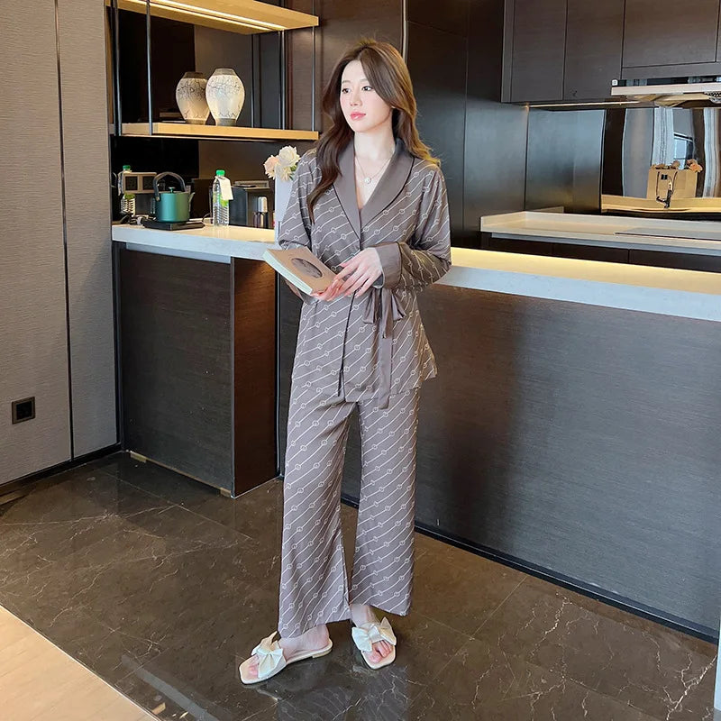 3-Piece Kimono Pajama Set – Stylish & Comfortable Sleepwear